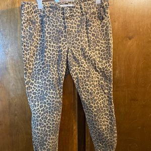 Torrid cheetah jeans pants size 20 short